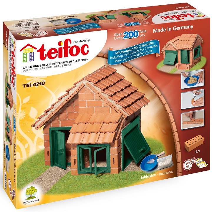 Building set - house with tiles - 200 pieces